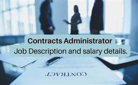 The estimated additional pay is 3,391 per year. . Contracts administrator salary
